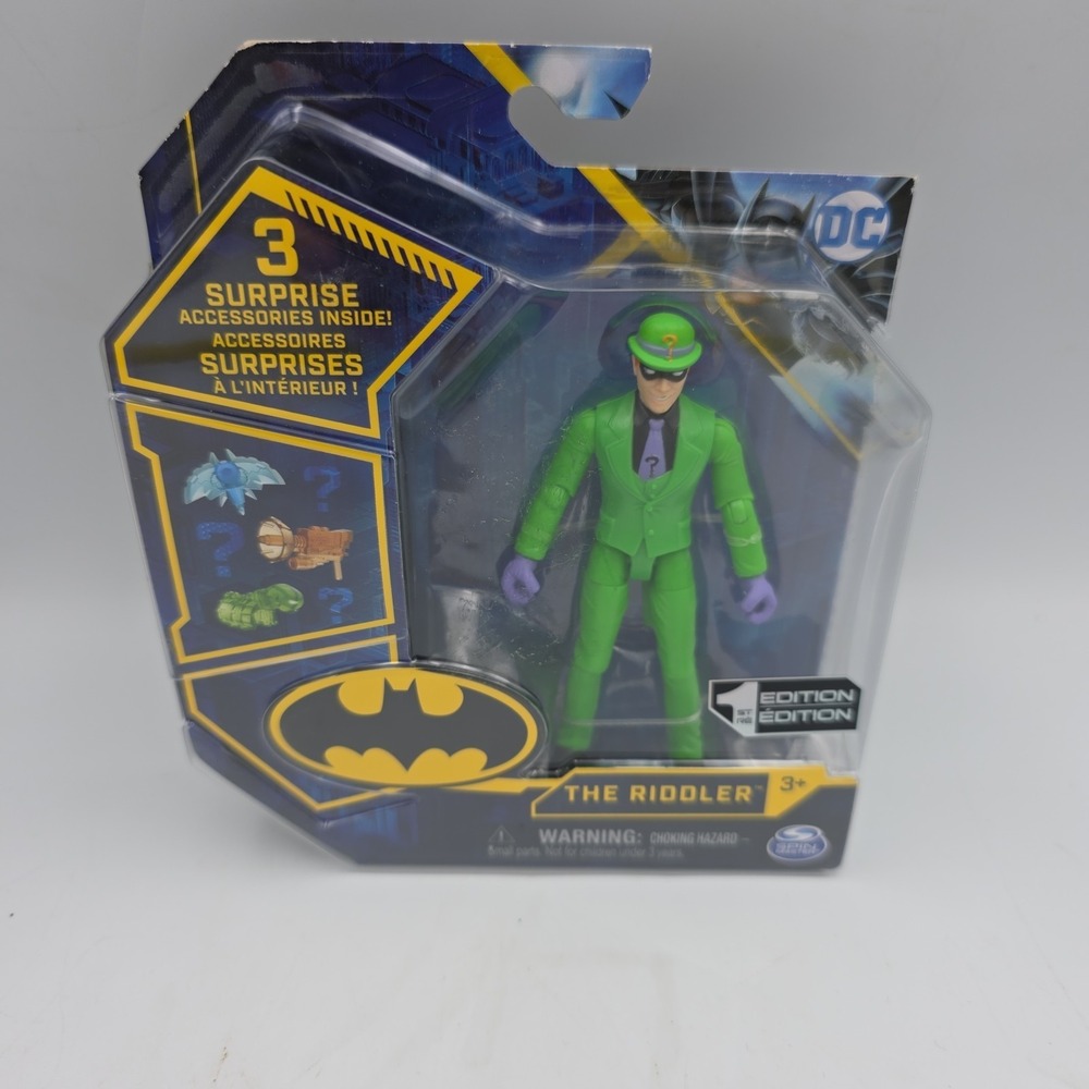 2020 Spin Master - DC Batman - THE RIDDLER 4in Figure (1st Edition)